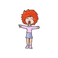 cartoon stressed out woman talking N11