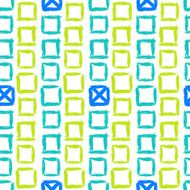 Geometric pattern with small hand painted squares N4