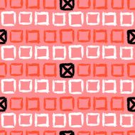 Geometric pattern with small hand painted squares N5