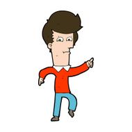 Cartoon Man Pointing N215