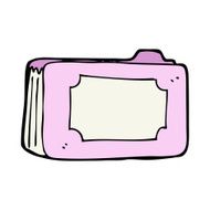 cartoon pink business folder N8
