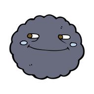 cartoon happy rain cloud N4