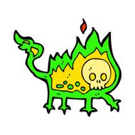cartoon little fire demon N25
