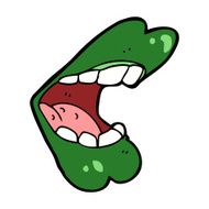 cartoon halloween mouth N24