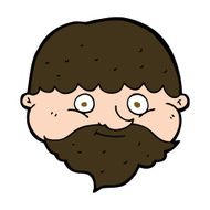 cartoon bearded man N55