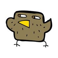 Cartoon Bird N374