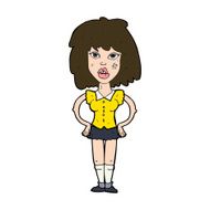 cartoon woman been in fight N10