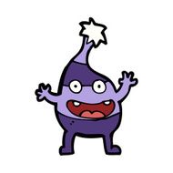 cartoon funny christmas creature N28