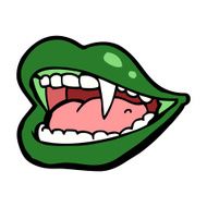 cartoon vampire mouth N31