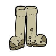 Cartoon Muddy Boots N8