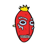 cartoon tribal mask N9
