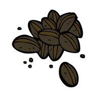 Cartoon Coffee Beans N27