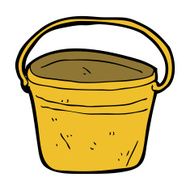 cartoon metal bucket N10
