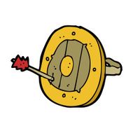 cartoon shield with arrow N10