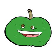 cartoon happy apple N17