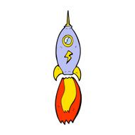 Cartoon Rocket N48