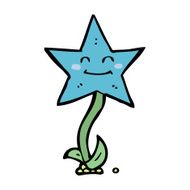 cartoon star flower N10