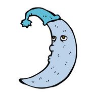 Sleepy Moon Cartoon N17