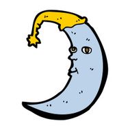 Sleepy Moon Cartoon N18