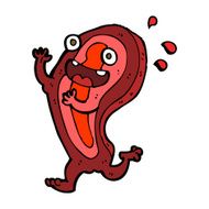 meat cartoon character N7