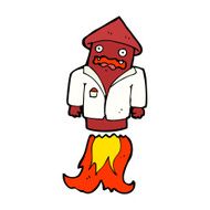 cartoon firework in business suit N10