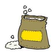 cartoon bag of flour N35