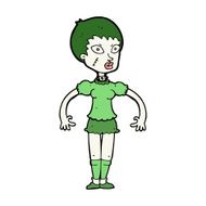 cartoon zombie monster woman N10