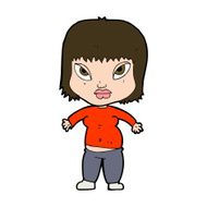 cartoon overweight woman N10
