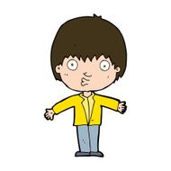 cartoon amazed boy N20