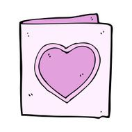 cartoon love heart card N9