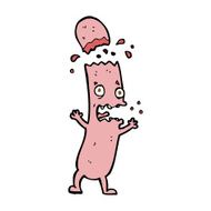 cartoon undercooked sausage N7