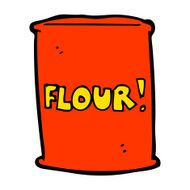 cartoon bag of flour N36