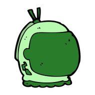 cartoon astronaut helmet N44