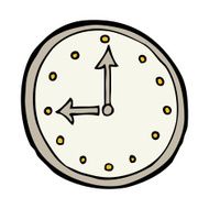 cartoon clock symbol N9