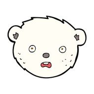 cartoon polar bear face N24