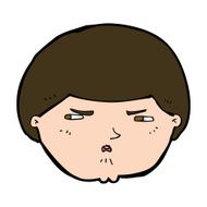 cartoon annoyed man N82