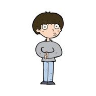cartoon curious man N72