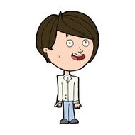 cartoon happy surprised boy N8