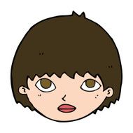 cartoon girl staring N11