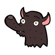 cartoon happy wolf N20