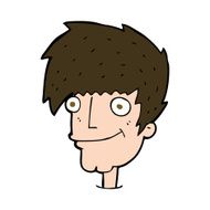 cartoon smiling man N28