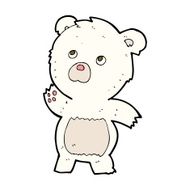 cartoon curious polar bear N4