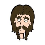 cartoon man with long mustache N12