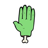 Cartoon Zombie Hand N33