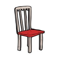 cartoon old chair N28