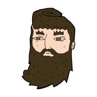 cartoon bearded man N57