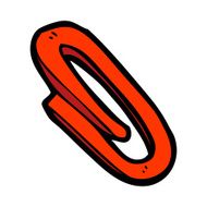 cartoon paperclip N25