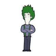 cartoon vampire man N118