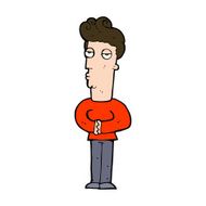 cartoon arrogant man N11