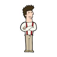 cartoon annoyed man N83